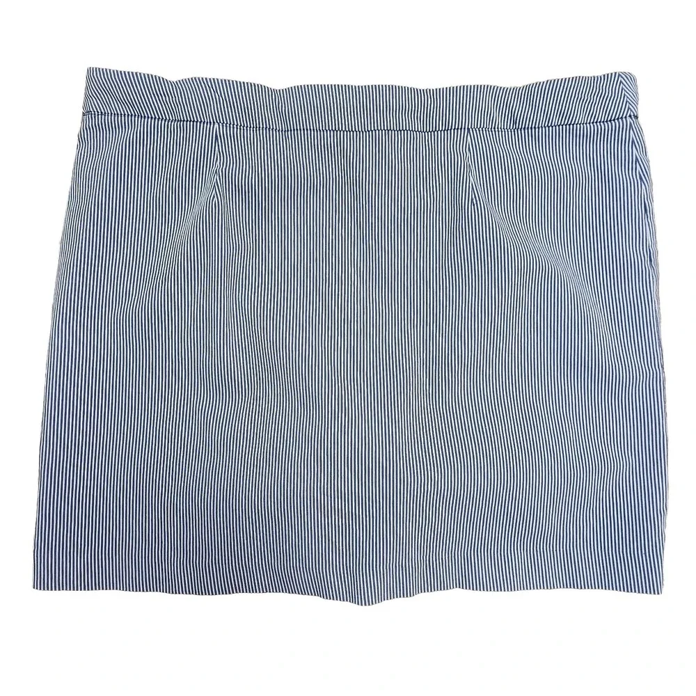 Kim Roger's Blue & White Striped Stretch Skort Built In Shorts Size 22W - Picture 2 of 6